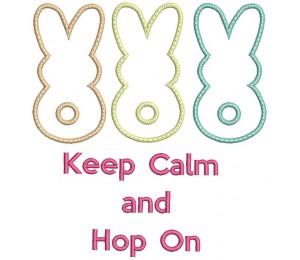 Stickserie - Keep calm and Hop on